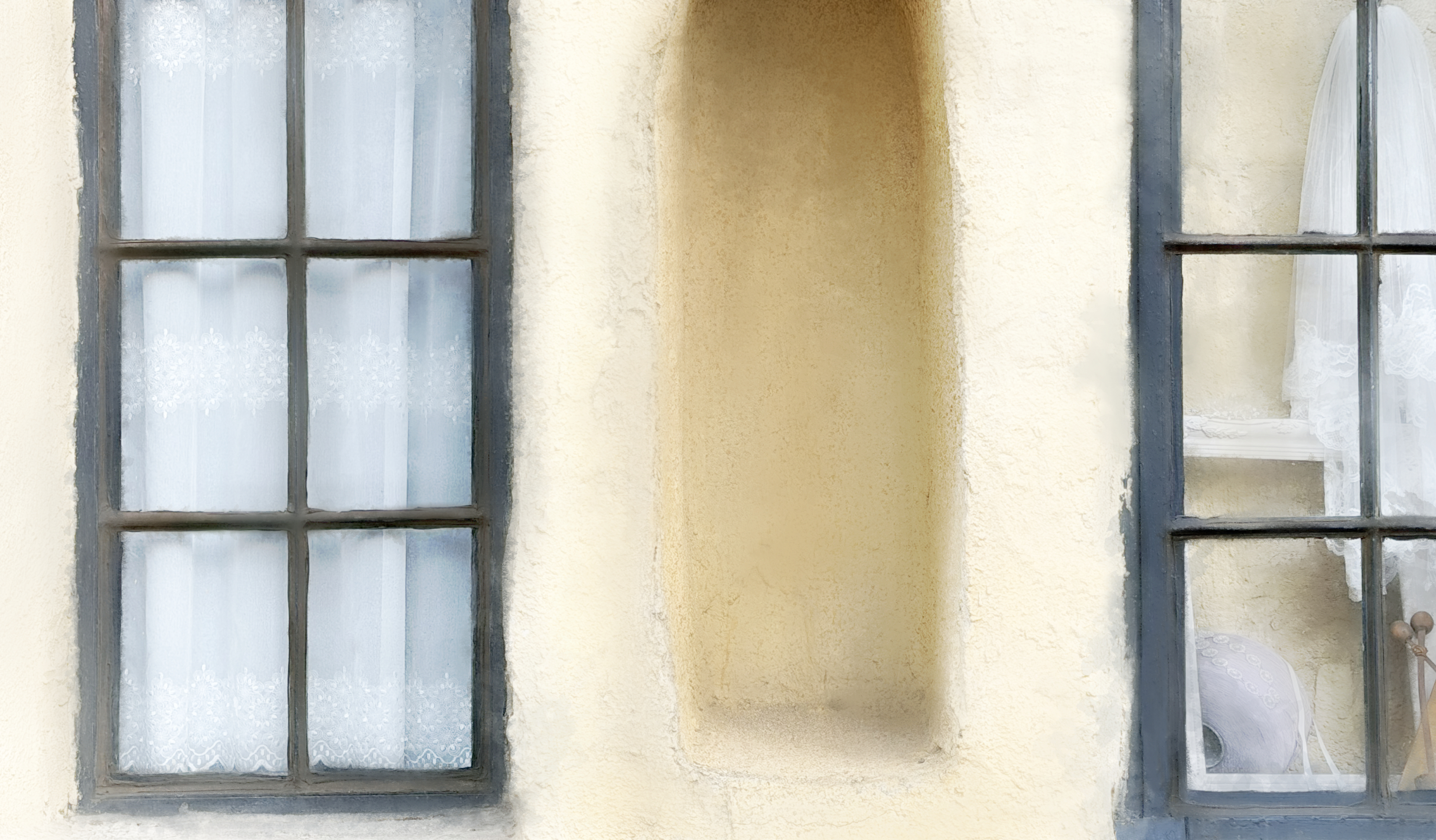 神聖かまってちゃん聖地巡礼、黄色い壁の画像